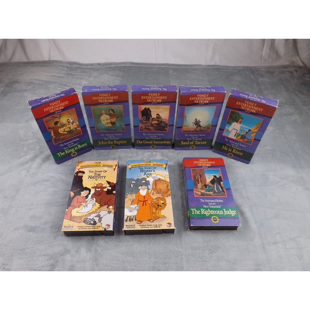 Family Entertainment‎ Network Animated  Bible Stories & The Beginner's Bible VHS